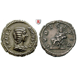 Römische Kaiserzeit, Julia Domna, Frau des Septimius Severus, Denar 211, f.vz