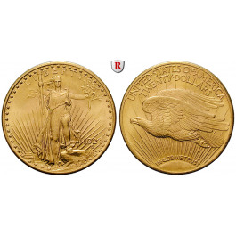 USA, 20 Dollars 1924, 30,09 g fein, vz+