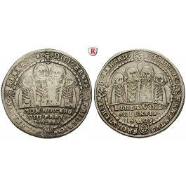 Sachsen, Sachsen-Weimar, Johann Ernst und 7 Brüder, Reichstaler 1609, ss