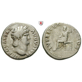 Römische Kaiserzeit, Nero, Denar 64-65, ss+