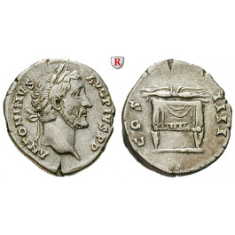 Römische Kaiserzeit, Antoninus Pius, Denar 145-161, ss+