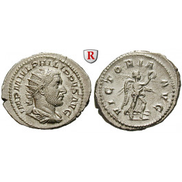 Römische Kaiserzeit, Philippus I., Antoninian, vz-st/vz