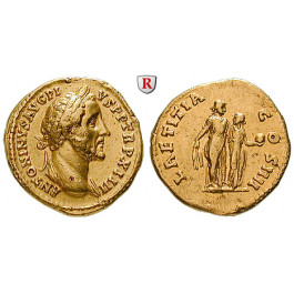 Römische Kaiserzeit, Antoninus Pius, Aureus 150-151, ss-vz