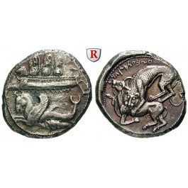Phönizien, Byblos, Azbaal, Schekel um 375 v. Chr., ss/f.vz