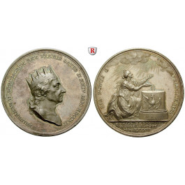 Brandenburg-Preussen, Königreich Preussen, Friedrich II., Silbermedaille 1786, f.vz