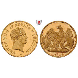 Brandenburg-Preussen, Königreich Preussen, Friedrich Wilhelm IV., 1/2 Friedrichs d`or 1844, ss-vz/vz+