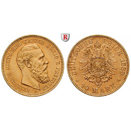 Deutsches Kaiserreich, Preussen, Friedrich III., 10 Mark 1888, A, vz, J. 247