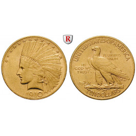 USA, 10 Dollars 1910, 15,05 g fein, ss-vz/vz
