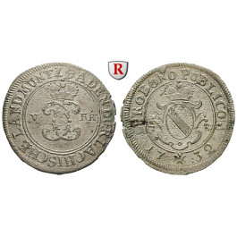 Baden, Baden-Durlach, Karl Wilhelm, 5 Kreuzer 1732, ss+