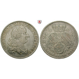 Pfalz, Kurpfalz, Karl Theodor, Konventionstaler 1765, ss+