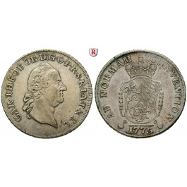 Pfalz, Kurpfalz, Karl Theodor, Konventionstaler 1775, ss+