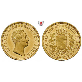 Baden, Grossherzogtum Baden, Karl Leopold Friedrich, Dukat 1832, vz/vz-st