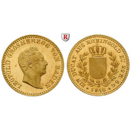 Baden, Grossherzogtum Baden, Karl Leopold Friedrich, Dukat 1846, vz/vz-st