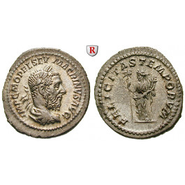 Römische Kaiserzeit, Macrinus, Denar 217-218, vz-st/vz