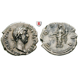 Römische Kaiserzeit, Hadrianus, Denar 128-129, ss-vz