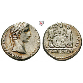 Römische Kaiserzeit, Augustus, Denar 2 v.-4 n.Chr., ss+