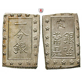 Japan, Tenpo, Bu (Ichi Bu Gin) o.J. (1837-1854), vz-st