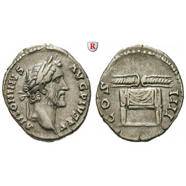 Römische Kaiserzeit, Antoninus Pius, Denar 145-161, ss+