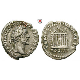 Römische Kaiserzeit, Antoninus Pius, Denar 158-159, ss