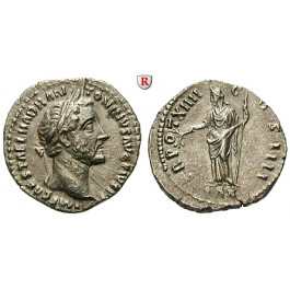 Römische Kaiserzeit, Antoninus Pius, Denar 150-151, ss-vz
