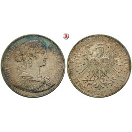 Frankfurt, Stadt, Vereinsdoppeltaler 1861, vz