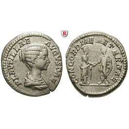 Römische Kaiserzeit, Plautilla, Frau des Caracalla, Denar 202, ss-vz