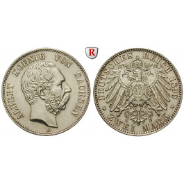 Deutsches Kaiserreich, Sachsen, Albert, 2 Mark 1899, E, f.vz/vz+, J. 124