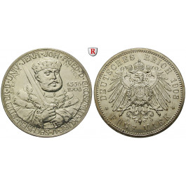 Deutsches Kaiserreich, Sachsen-Weimar-Eisenach, Wilhelm Ernst, 5 Mark 1908, Universität Jena, vz+, J. 161