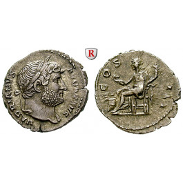 Römische Kaiserzeit, Hadrianus, Denar 126-127, vz/ss-vz