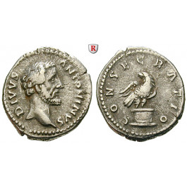 Römische Kaiserzeit, Antoninus Pius, Denar nach 161, ss