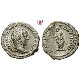 Römische Kaiserzeit, Caracalla, Denar 214, vz/vz-st