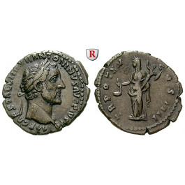 Römische Kaiserzeit, Antoninus Pius, Denar 152-153, ss-vz