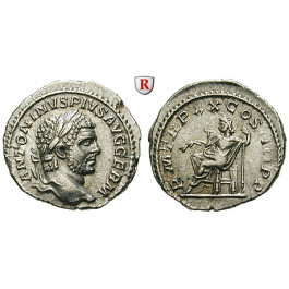 Römische Kaiserzeit, Caracalla, Denar 217, ss-vz