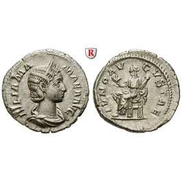 Römische Kaiserzeit, Julia Mamaea, Mutter des Severus Alexander, Denar 231, vz+