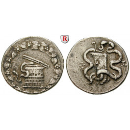 Mysien, Pergamon, Cistophor 128-123 v.Chr., ss+
