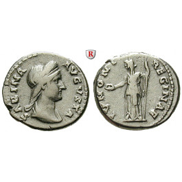 Römische Kaiserzeit, Sabina, Frau des Hadrianus, Denar 134-136, ss+