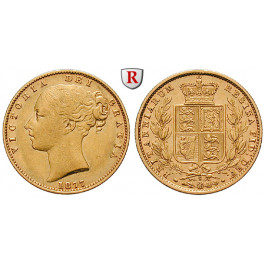 Australien, Victoria, Sovereign 1877, ss/ss-vz