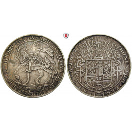 Braunschweig, Braunschweig-Wolfenbüttel, Heinrich Julius, Löser zu 2 Reichstalern 1612, ss