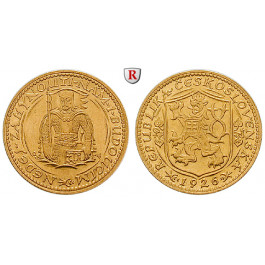 Tschechoslowakei, Dukat 1926, 3,44 g fein, vz+