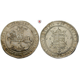Mansfeld, Grafschaft, Mansfeld-Hinterort, David, Reichstaler 1619, vz