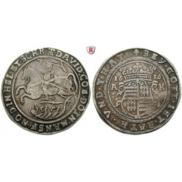 Mansfeld, Grafschaft, Mansfeld-Hinterort, David, Reichstaler 1616, ss