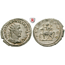 Römische Kaiserzeit, Philippus I., Antoninian 244-247, vz-st