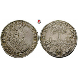 Braunschweig, Braunschweig-Calenberg-Hannover, Johann Friedrich, 2/3 Taler 1675, ss+