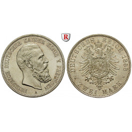 Deutsches Kaiserreich, Preussen, Friedrich III., 2 Mark 1888, A, f.st, J. 98