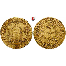 Niederlande, Holland, Wilhelm VI. von Bayern, Chaise d`or o.J. (um 1411), ss