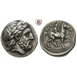 Makedonien, Königreich, Philipp II., Tetradrachme um 323-315 v.Chr., ss-vz