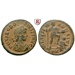 Römische Kaiserzeit, Theodosius I., Bronze 383-388, ss+/ss