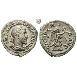 Römische Kaiserzeit, Maximinus I., Denar 235-236, vz/f.st