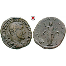 Römische Kaiserzeit, Maximinus I., Sesterz 235-236, ss+/ss