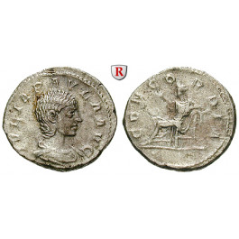 Römische Kaiserzeit, Julia Paula, Frau des Elagabal, Denar 219-220, f.ss